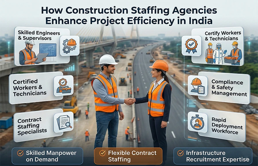 How Construction Staffing Agencies Enhance Project Efficiency in India