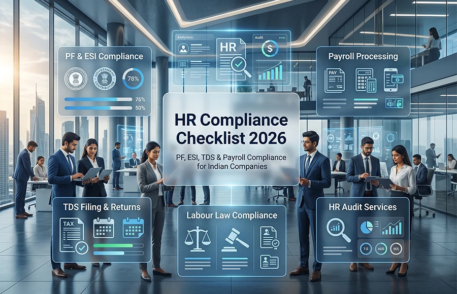 HR Compliance Checklist for Indian Companies in 2026 — PF, ESI, TDS & More
